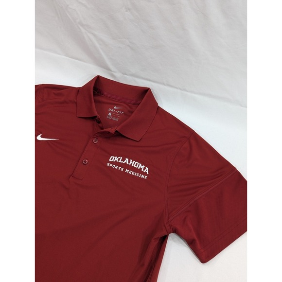 Nike Other - Oklahoma Sooners Nike Dri-Fit Polo Men's Small Sports Medicine Red Excellent